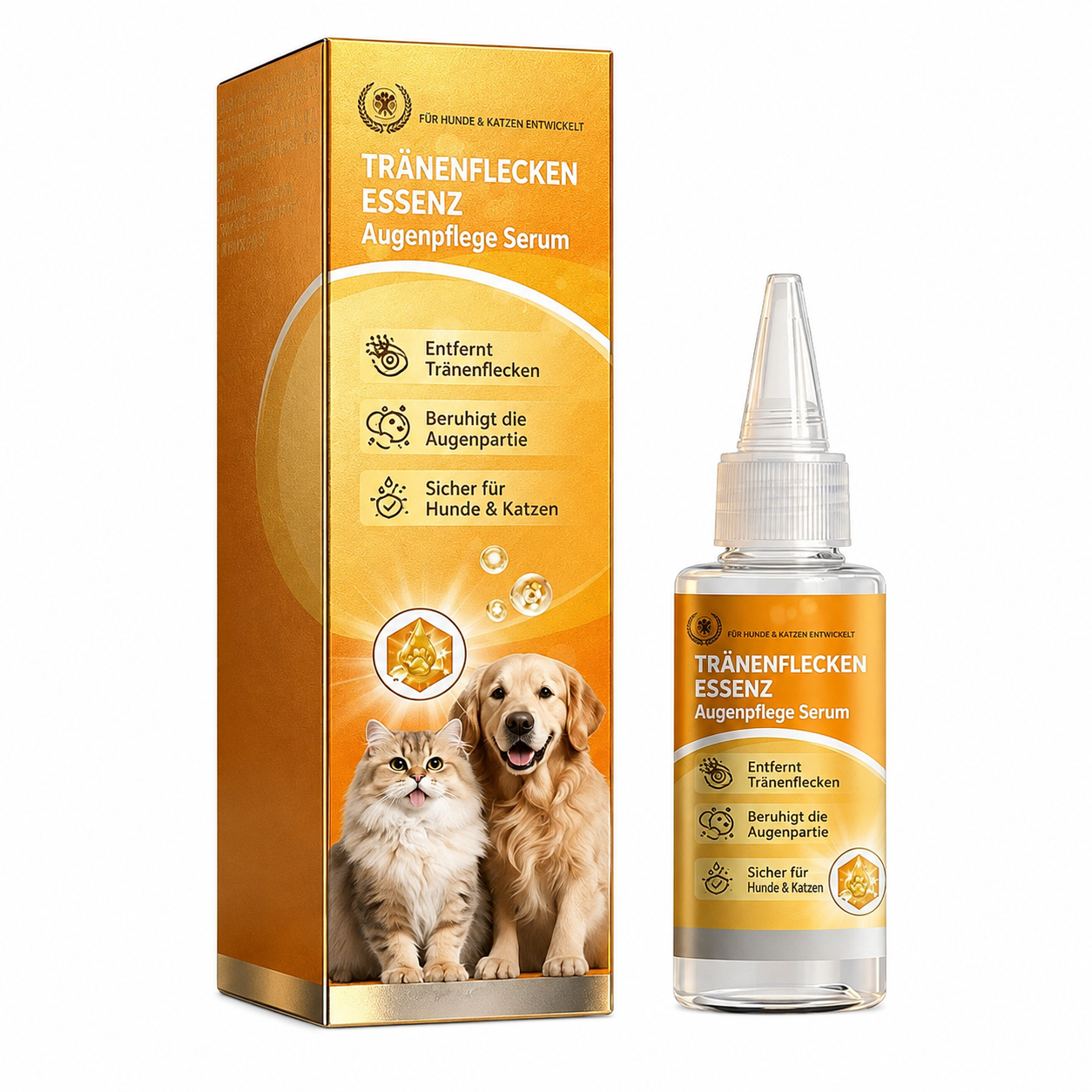 🐶 Die ersten 50 Kunden erhalten 50 % Rabatt! 🔥Hudros® Sanfte Augenpflege für Haustiere – reinigt die Haut um die Augen und sorgt für die tägliche Pflege👀