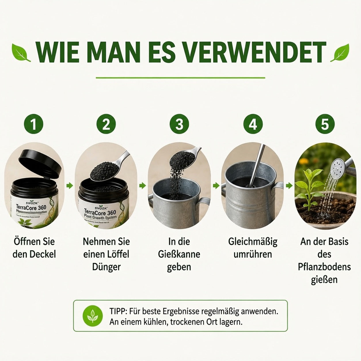 🇩🇪 Offizieller Markenshop | 🍃 SVOZK® TerraCore 360 Pflanzenwachstumssystem – Stärkere Wurzeln, gesündere Pflanzen & größere Ernten