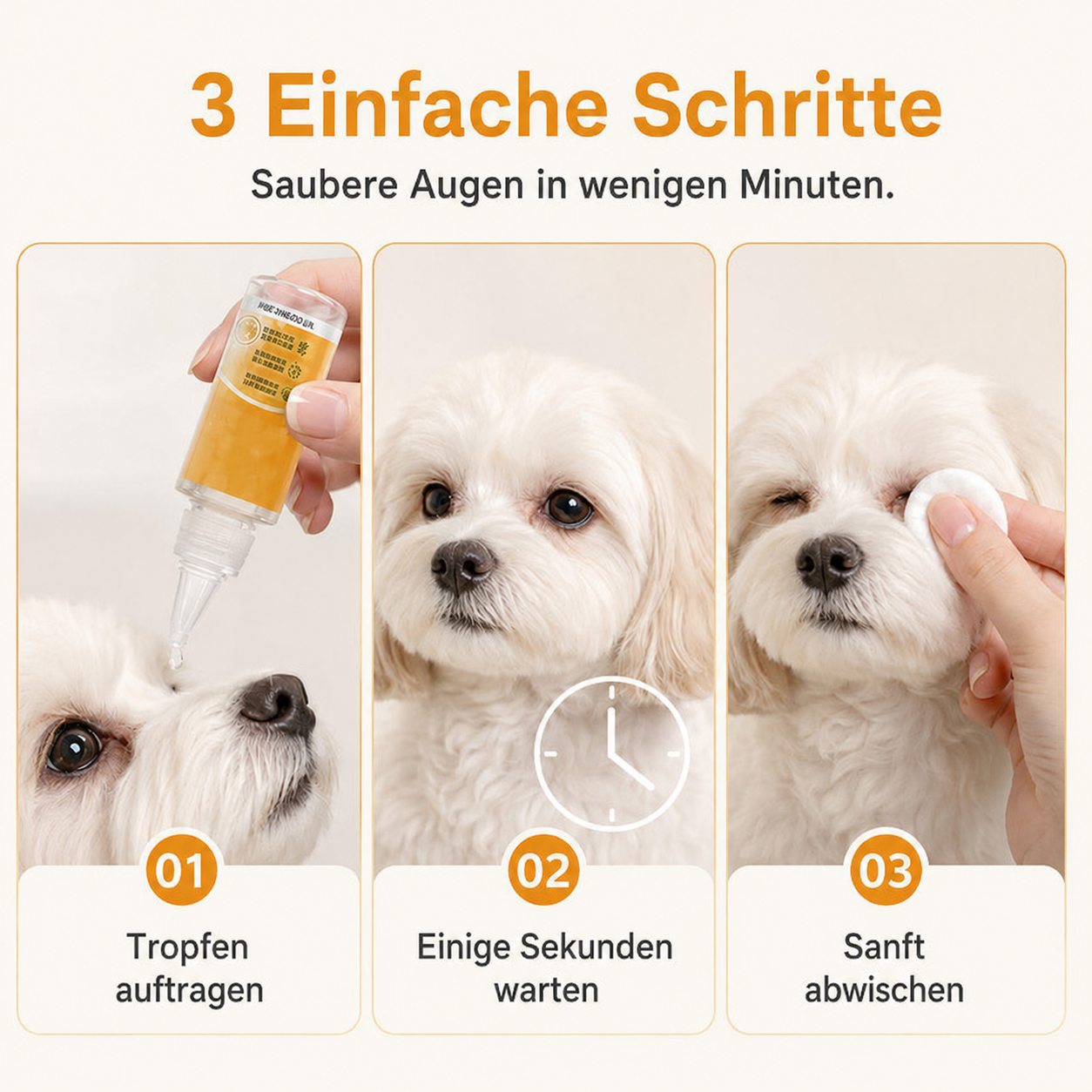 🔥 Die ersten 50 Kunden erhalten 20 % Rabatt! ✨Hudros® Sanfte Augenpflege für Haustiere – reinigt die Haut um die Augen und sorgt für die tägliche Pflege👀