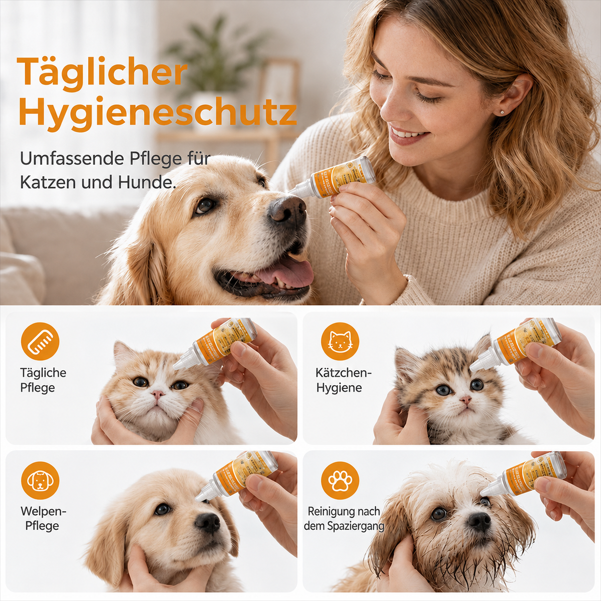 🔥 Die ersten 50 Kunden erhalten 20 % Rabatt! ✨Hudros® Sanfte Augenpflege für Haustiere – reinigt die Haut um die Augen und sorgt für die tägliche Pflege👀