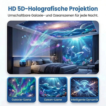 Offizieller Store | 💕🎁 SEAGRIL® 360° Intelligenter Hologramm-Sternenhimmel-Projektor (HD Smart Dynamic 5D)（德）