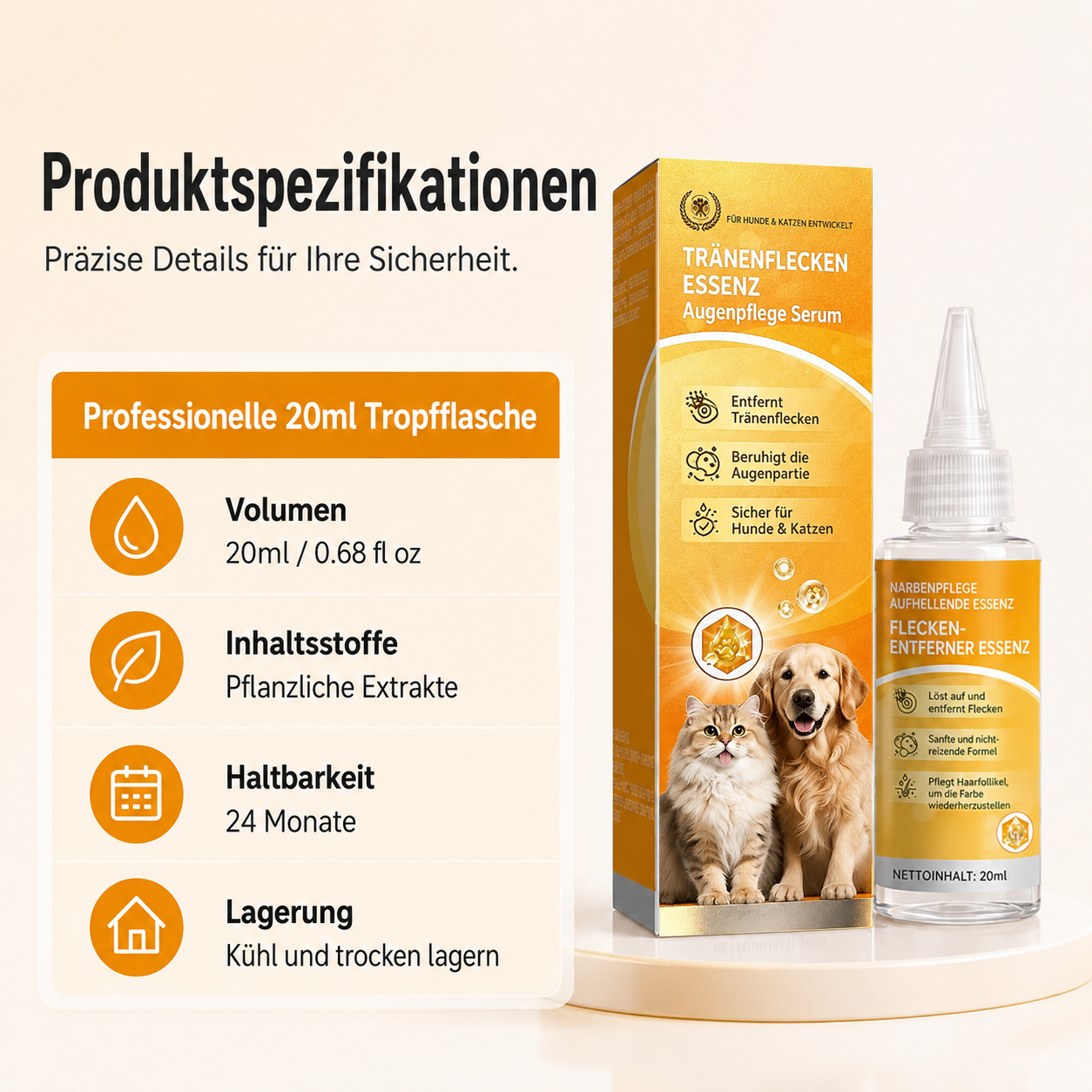 🔥 Die ersten 50 Kunden erhalten 20 % Rabatt! ✨Hudros® Sanfte Augenpflege für Haustiere – reinigt die Haut um die Augen und sorgt für die tägliche Pflege👀