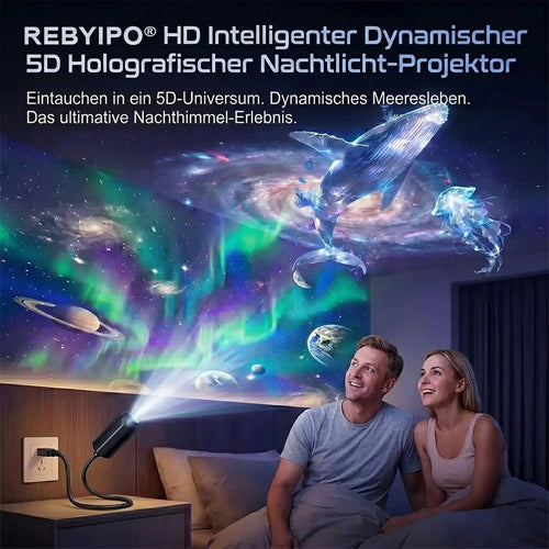 🔥 Nur heute – 70 % Rabatt! | REBYIPO® Nachtlicht-Projektor – Intelligenter holografischer Sternenprojektor 🌠