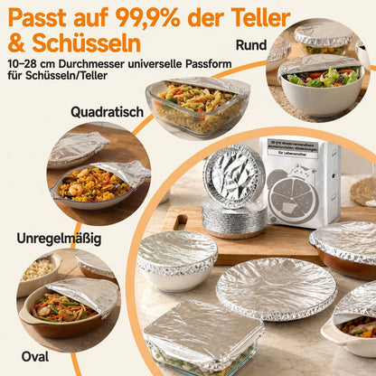 SVOZK® 🍽️ Wiederverwendbare elastische Abdeckungen für Schüsseln🍔, Teller & Platten – halten Reste frisch und sorgen für Ordnung im Kühlschrank ❄️