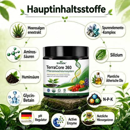 🇩🇪 Offizieller Markenshop | 🍃 SVOZK® TerraCore 360 Pflanzenwachstumssystem – Stärkere Wurzeln, gesündere Pflanzen & größere Ernten