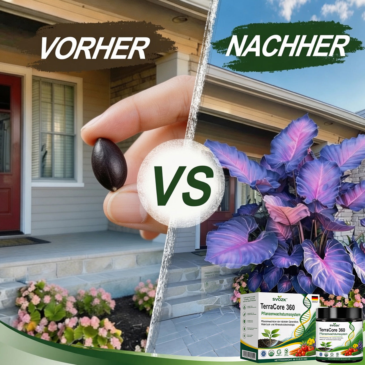 🇩🇪 Offizieller Markenshop | 🍃 SVOZK® TerraCore 360 Pflanzenwachstumssystem – Stärkere Wurzeln, gesündere Pflanzen & größere Ernten