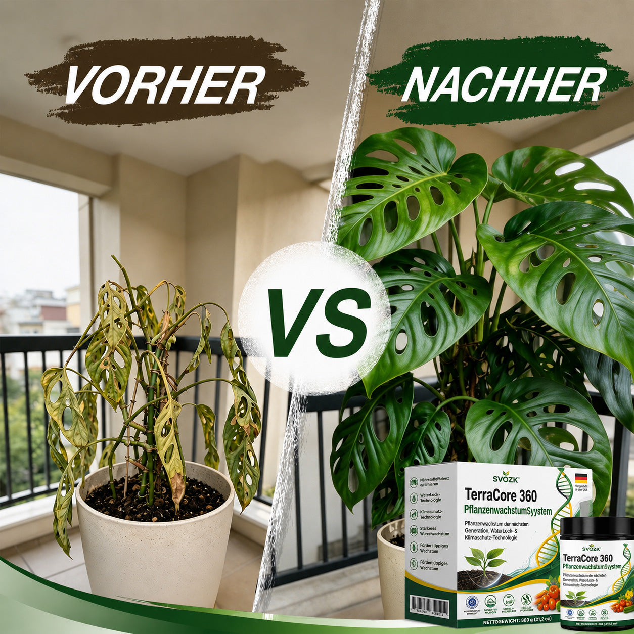 🇩🇪 Offizieller Markenshop | 🍃 SVOZK® TerraCore 360 Pflanzenwachstumssystem – Stärkere Wurzeln, gesündere Pflanzen & größere Ernten