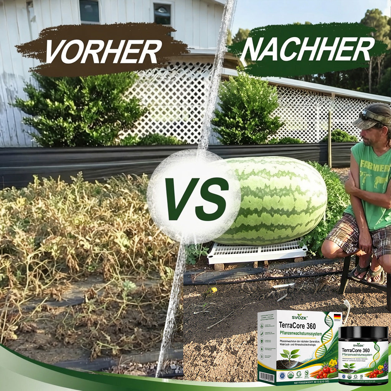 🇩🇪 Offizieller Markenshop | 🍃 SVOZK® TerraCore 360 Pflanzenwachstumssystem – Stärkere Wurzeln, gesündere Pflanzen & größere Ernten