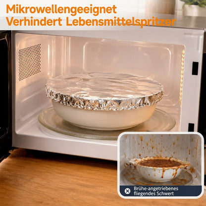 SVOZK® 🍽️ Wiederverwendbare elastische Abdeckungen für Schüsseln🍔, Teller & Platten – halten Reste frisch und sorgen für Ordnung im Kühlschrank ❄️