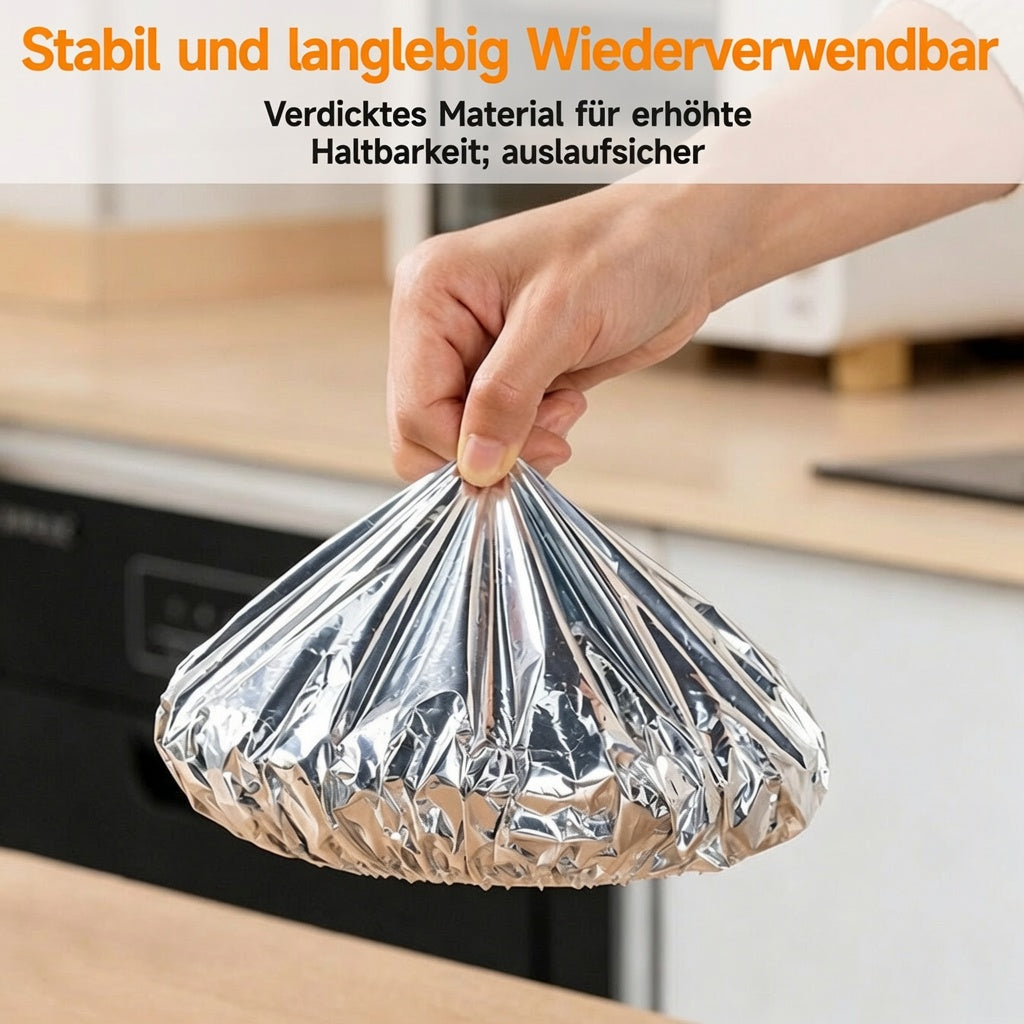 SVOZK® 🍽️ Wiederverwendbare elastische Abdeckungen für Schüsseln🍔, Teller & Platten – halten Reste frisch und sorgen für Ordnung im Kühlschrank ❄️