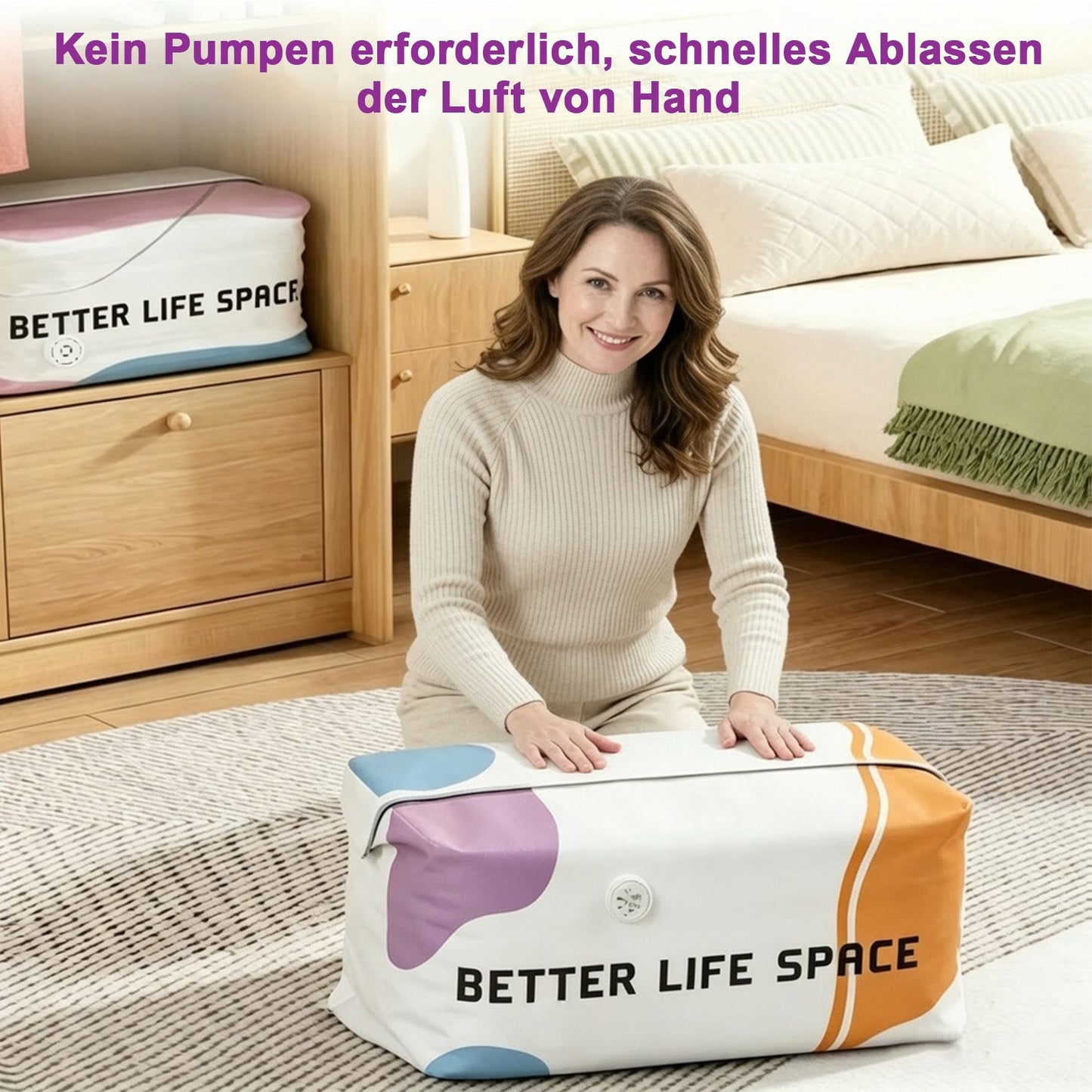 🔥 70% Rabatt + Kaufe 2, erhalte 1 gratis | SVOZK® 3D-Vakuumbeutel ohne Pumpe