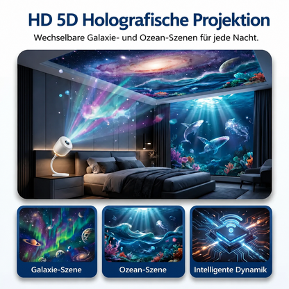 🔥 Nur heute – 70 % Rabatt! | ✨🌃REBYIPO® Nachtlicht-Projektor – Intelligenter holografischer Sternenprojektor 🌠
