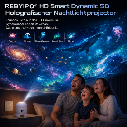 👉Sommer-Sale🔥🐳Letzter Tag 70% RABATT丨REBYIPO® STERNENMEER — Intelligenter 5D-Holografie-Sternenhimmel- & Ozean-Projektor 🌠