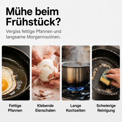 🥚 JETZT 50 % RABATT! Billhol®⏱️ Mikrowellen-Eierkocher – Perfekte pochierte Eier in 2 Minuten, ohne Öl & spritzsicher – Schnelles, gesundes und sauberes Frühstück 🌿