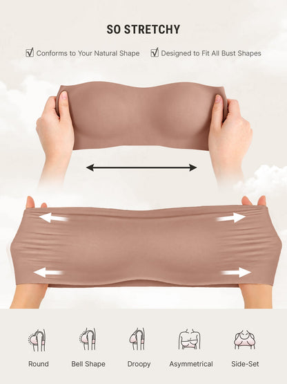 🏆 LUCKYSONG® Butterweicher trägerloser Bandeau-BH